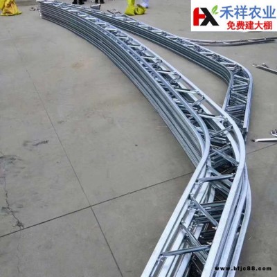 北方用溫室大棚骨架 禾祥農業 雙膜大棚骨架 種類齊全 雙膜溫室大棚骨架