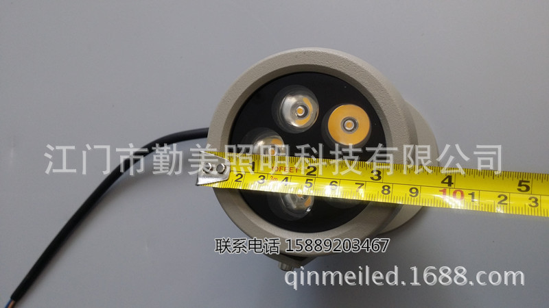 供應(yīng)圓形3W小功率LED投射燈/車鋁半圓形單邊支架投光燈/3W投光燈示例圖2