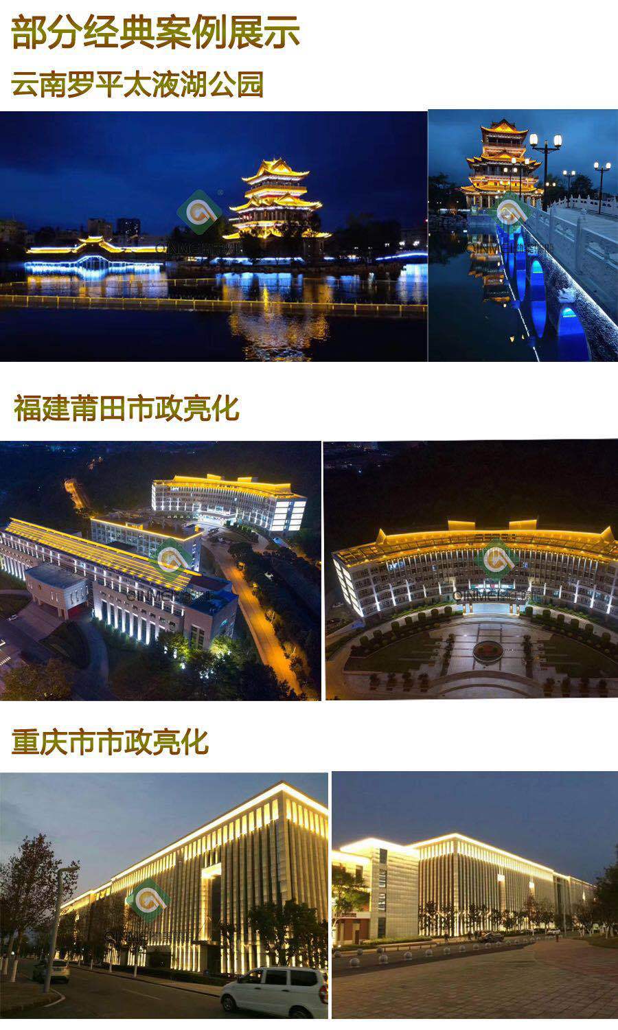 供應12W20W正方形白色鋼琴烤漆LED投光燈/外墻建筑立面防水射燈示例圖3