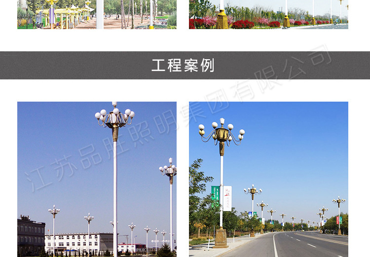 9米中華燈 太陽能路燈景觀燈 LED景觀中華路燈戶外庭院景觀燈示例圖12