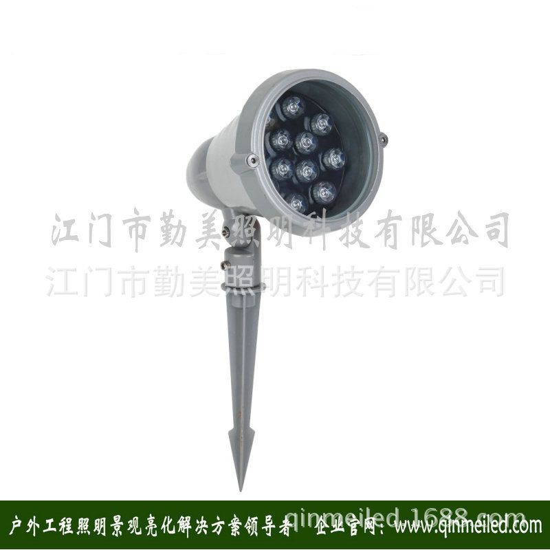 供應LED18W插地燈/七彩漸變色草坪投光燈示例圖5