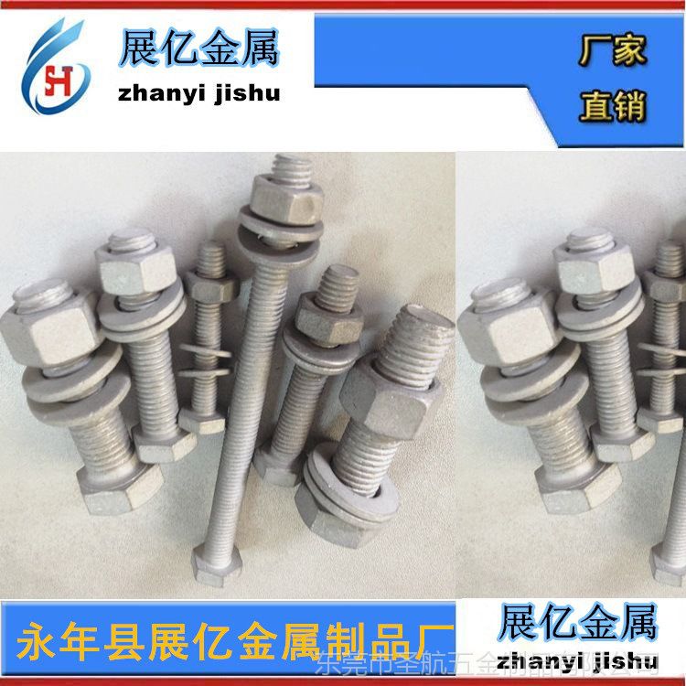 熱鍍鋅螺栓，緊固件，熱鍍鋅螺絲，標準件，熱浸鋅螺栓 9