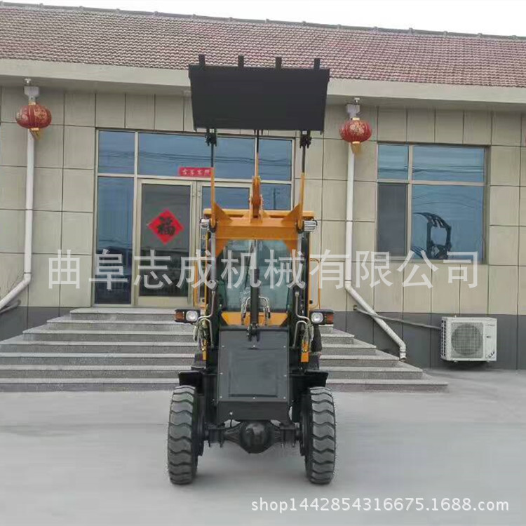 建筑小型輪式裝載機 全新ZL910四驅工程鏟車 畜牧養殖專用抓草機示例圖4