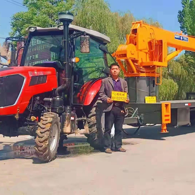 新款履帶拖拉機隨車吊 拖拉機頭改裝5噸隨車吊 翔云 拖拉機隨車起重機 三包服務