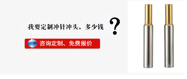 廠家直銷模具標(biāo)準(zhǔn)件沖頭 耐磨耐用專業(yè)沖不銹鋼沖頭材質(zhì)正宗示例圖3