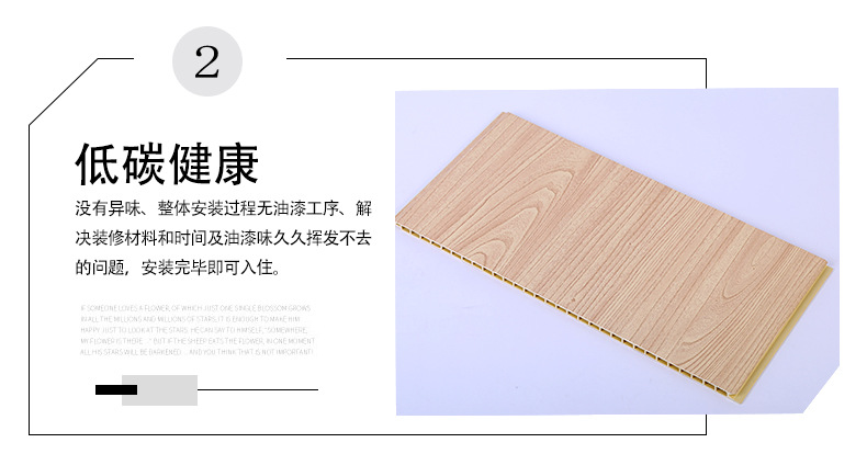 廠家直銷竹木纖維板集成墻板pvc整裝快裝墻板生態木扣板400護墻板示例圖6