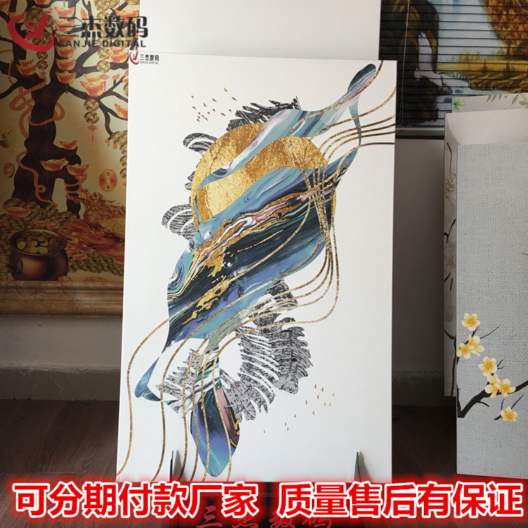3D裝飾集成吊頂浮雕彩印機/家庭吊頂UV噴繪機竹木纖維板打印機示例圖11