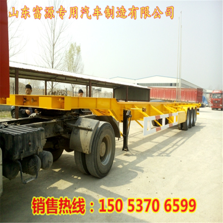45英尺集裝箱半掛車 集裝箱拖車 集裝箱龍骨式半掛車