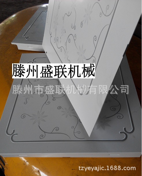 吊頂壓花機，山東盛聯(lián)四柱集成吊頂壓制成型機，廠價特銷示例圖4