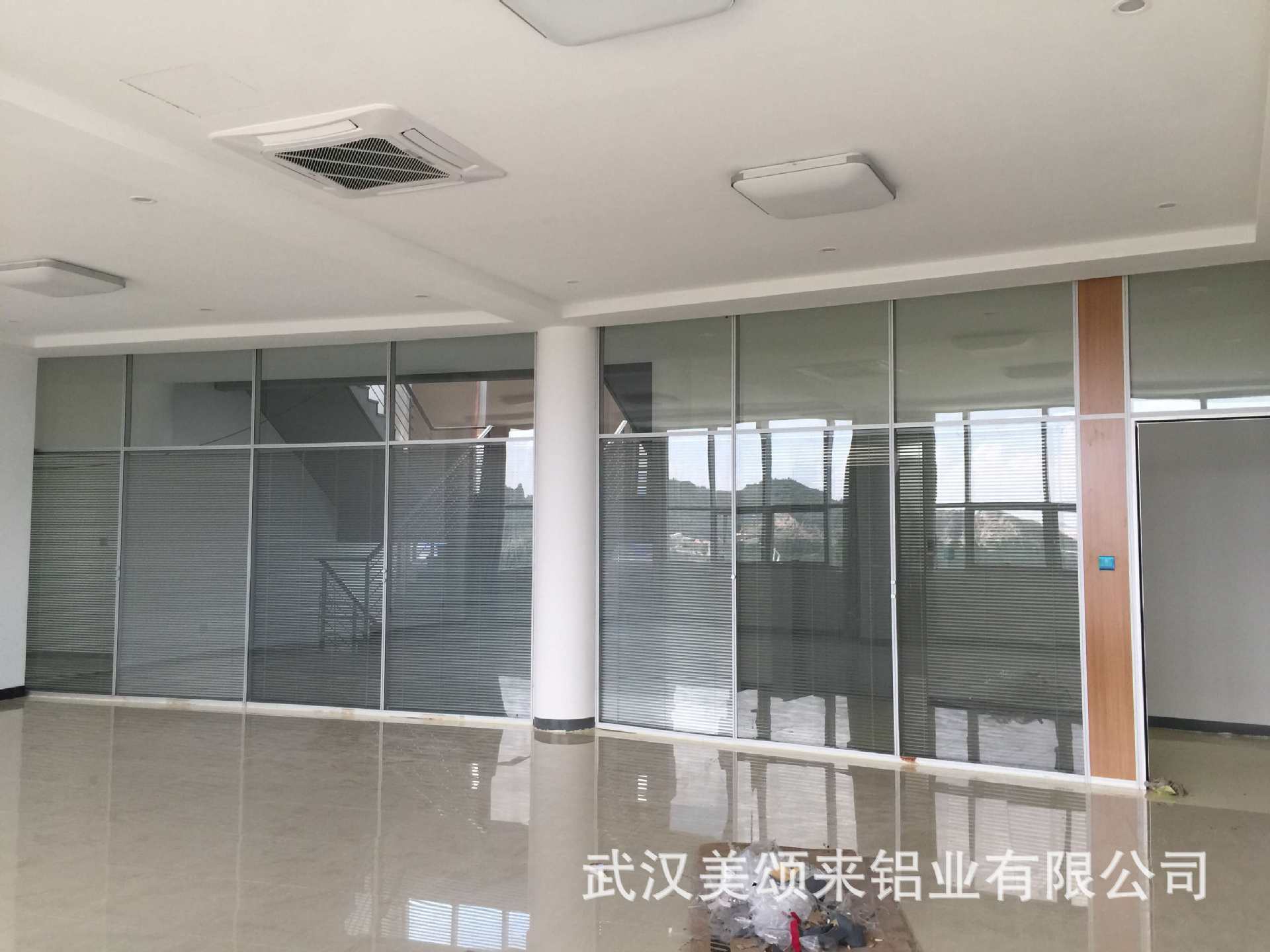 武漢廠家直銷雙玻百葉鋁合金隔斷玻璃隔斷墻辦公室高隔間高隔斷示例圖15