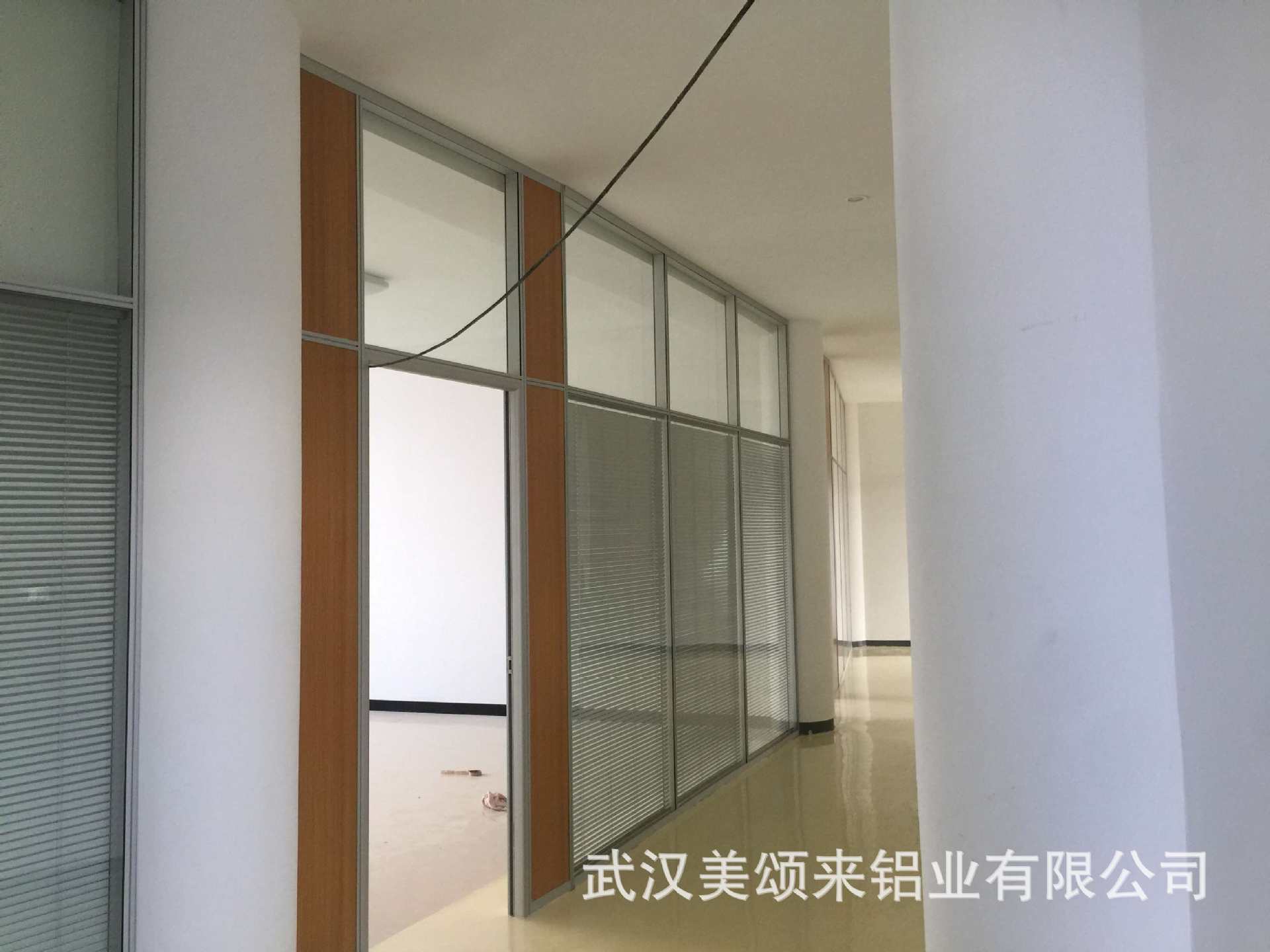 武漢廠家直銷雙玻百葉鋁合金隔斷玻璃隔斷墻辦公室高隔間高隔斷示例圖14