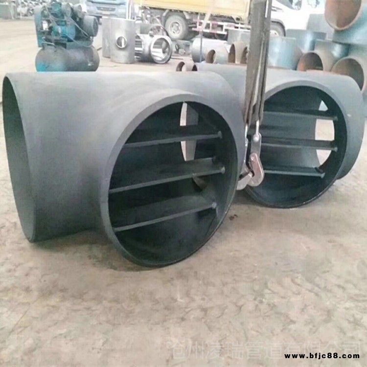 凌瑞管道可加工定制管件 ASME A860WPH65管件 Barredtee格柵三通 擋條 清管 過(guò)球三通