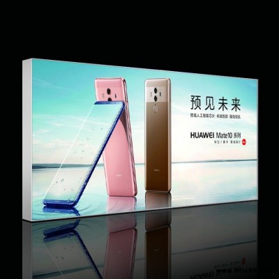 定制高清UV軟膜卡布廣告燈箱，高亮led卡布軟膜燈箱，商場超市超薄無邊框拉布卡布燈箱