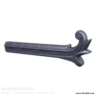 pp仿古瓦虹鑫樹脂瓦正脊瓦廣東一體屋檐瓦雙面圍墻瓦