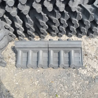 新農(nóng)村圍墻帽 墻頭瓦 古建圍墻瓦 水泥一體瓦 仿古院墻瓦 廠家直銷
