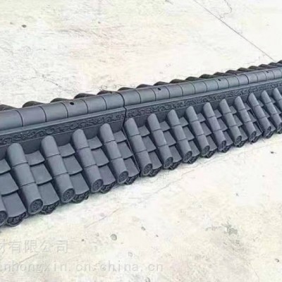 圍墻古建瓦 仿古圍墻瓦 樹脂一體瓦 pp一體瓦 屋面瓦