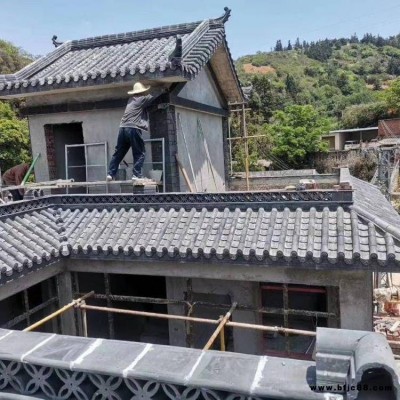 古建園林瓦 淞山 廟宇寺院瓦 青瓦仿古瓦 粘土燒制土窯瓦