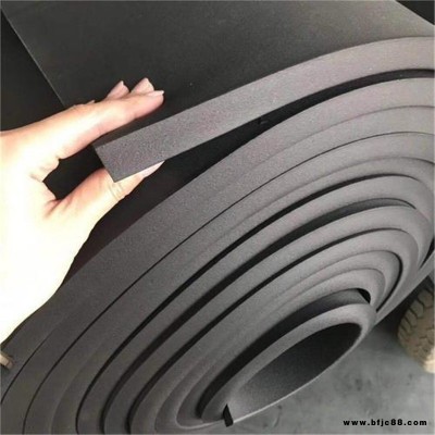 橡塑保溫棉 阻燃黑色貼鋁箔橡塑板 自粘隔熱隔音橡塑海綿保溫板   廠家直銷  品質保證   神州