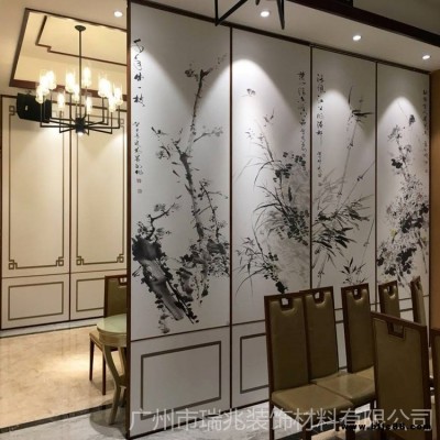 折疊屏風工廠直銷：酒店餐廳包房可移動折疊屏風，全新款式定制，隔音防火，上門安裝