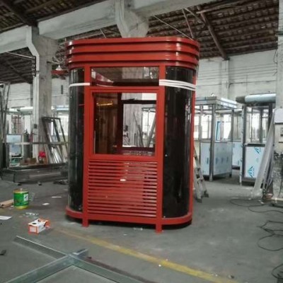 鴻門保安亭停車場收費亭 豪華鋼結(jié)構(gòu)崗?fù)ば^(qū)門衛(wèi)值班亭治安亭成都崗?fù)-8