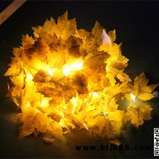 led仿真樹葉燈串 戶外花草樹木裝飾燈串 文旅燈光節(jié)應(yīng)用led樹葉燈串led銀杏葉燈串led楓葉燈串led柳葉燈串景觀燈