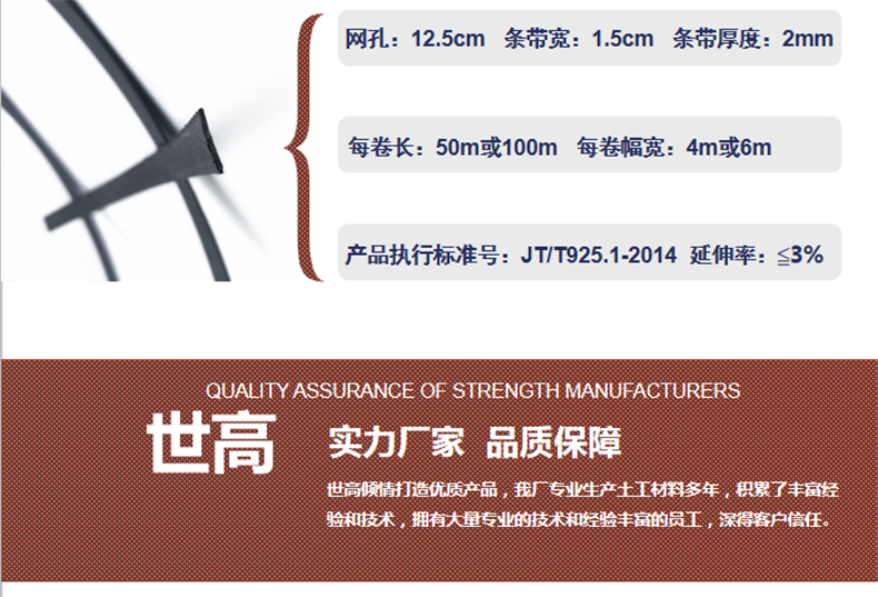 鋼塑土工格柵廠家批發(fā)價(jià)格 路基加固雙向鋼塑格柵廠家直銷示例圖2