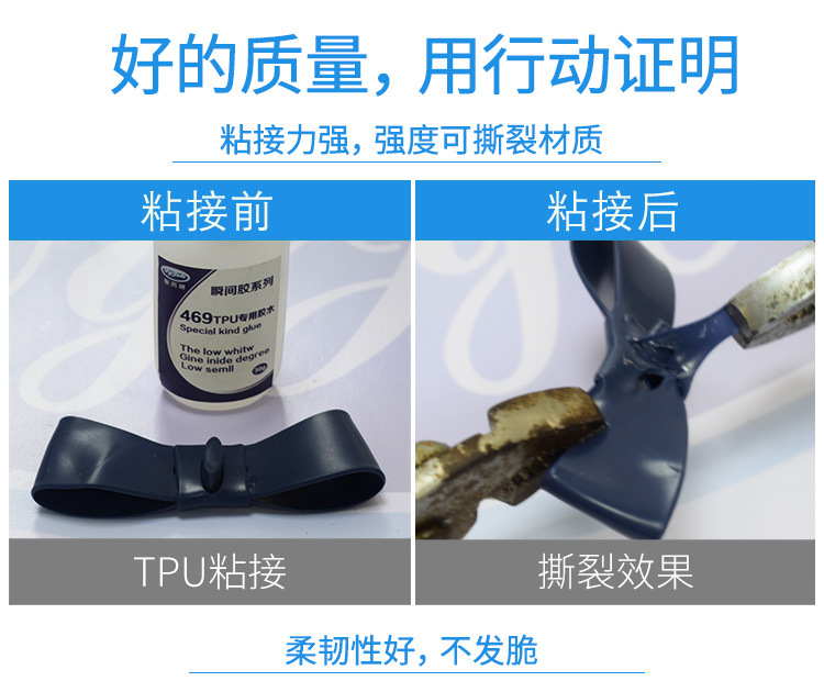 PVC塑料瞬間膠水 PVC專用強(qiáng)力快干膠 透明不發(fā)白PVC粘接快干膠水示例圖18