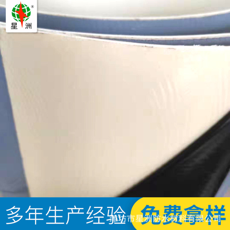 防水卷材 tpo自粘膠膜 預(yù)鋪式非瀝青基高分子自粘膠膜防水卷材示例圖1