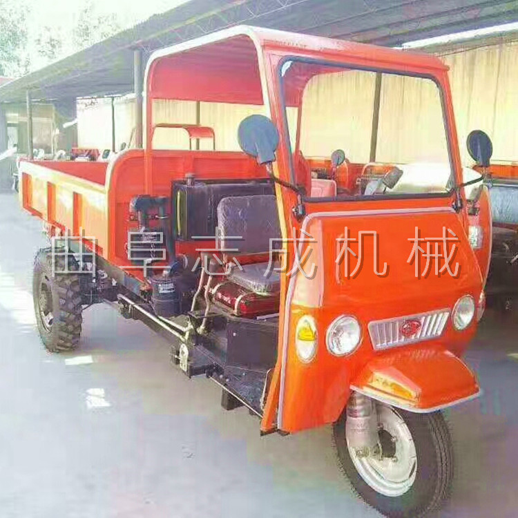 全新柴油農(nóng)用三輪車 18馬力高效率工程翻斗車 建筑砂石運輸三馬子示例圖15