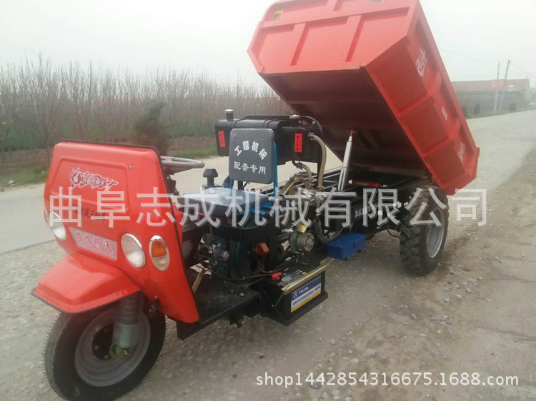 全新柴油農(nóng)用三輪車 18馬力高效率工程翻斗車 建筑砂石運輸三馬子示例圖13