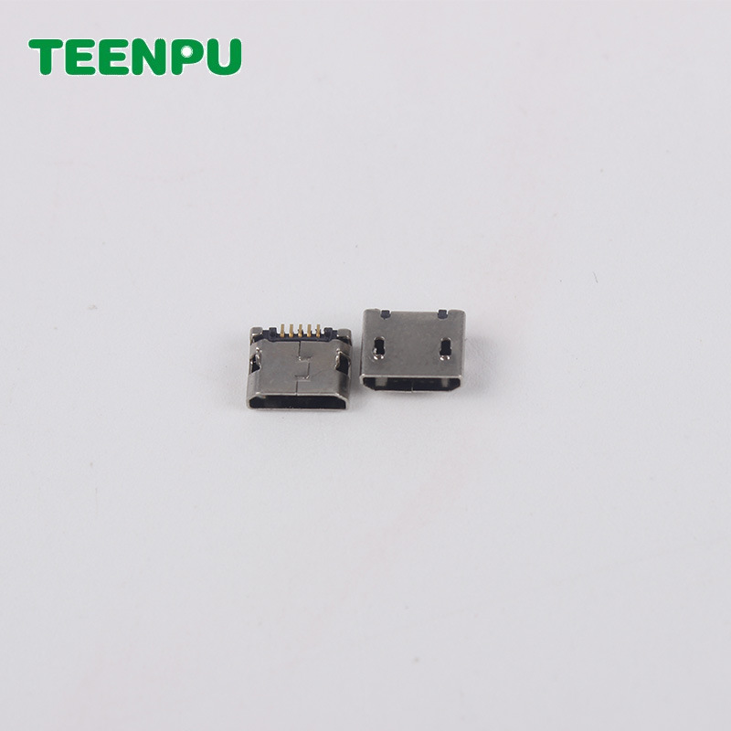 廠家直銷MICRO USB5P母座 micro usb otg線 平口有柱無柱5PIN示例圖5